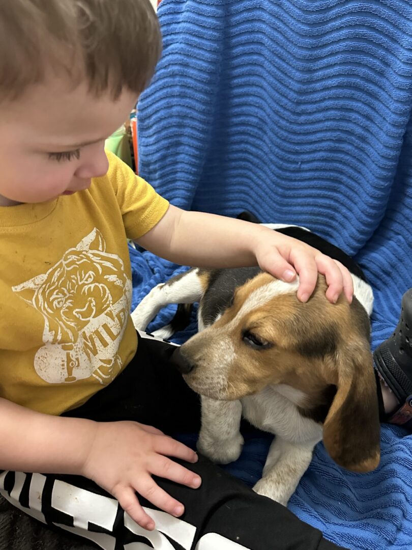Kids and puppies